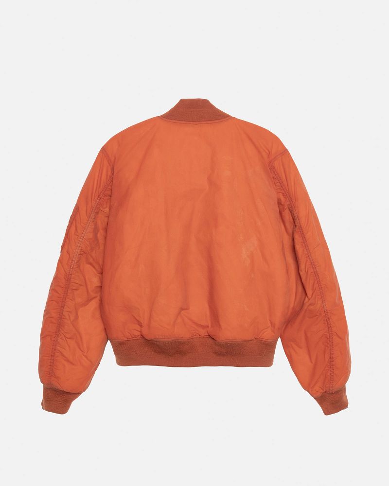 STUSSY WAXED BUILT BOMBER JACKET Rouge | STUSSY-56383