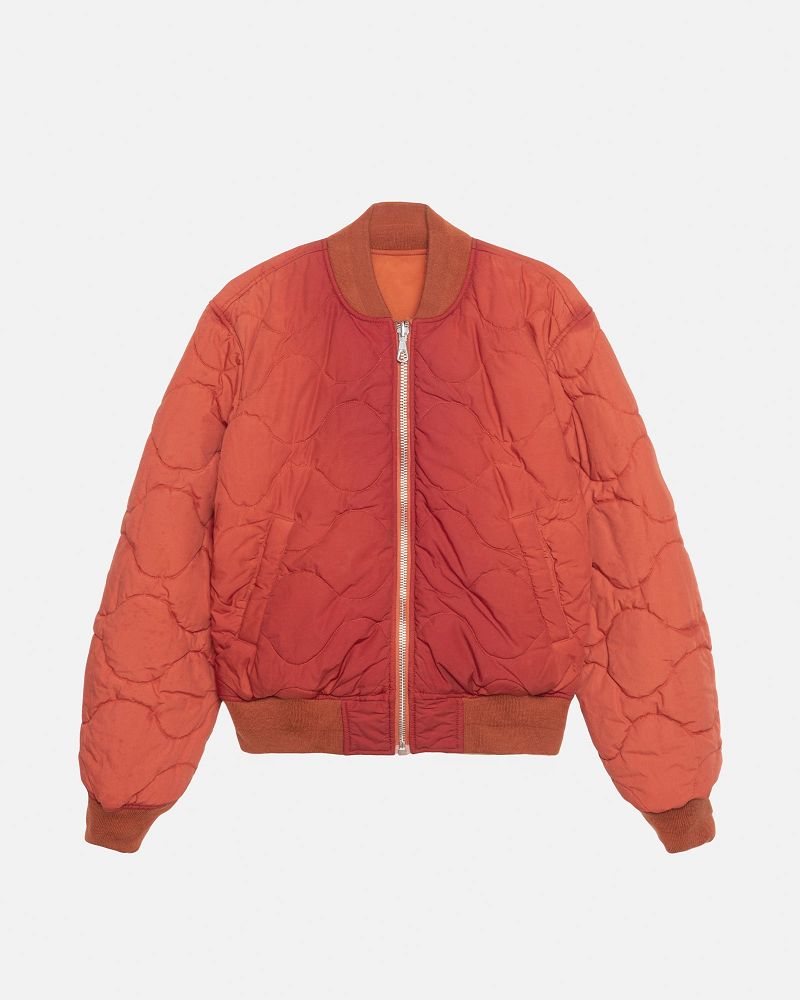 STUSSY WAXED BUILT BOMBER JACKET Rouge | STUSSY-56383