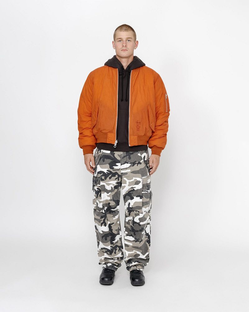 STUSSY WAXED BUILT BOMBER JACKET Rouge | STUSSY-56383