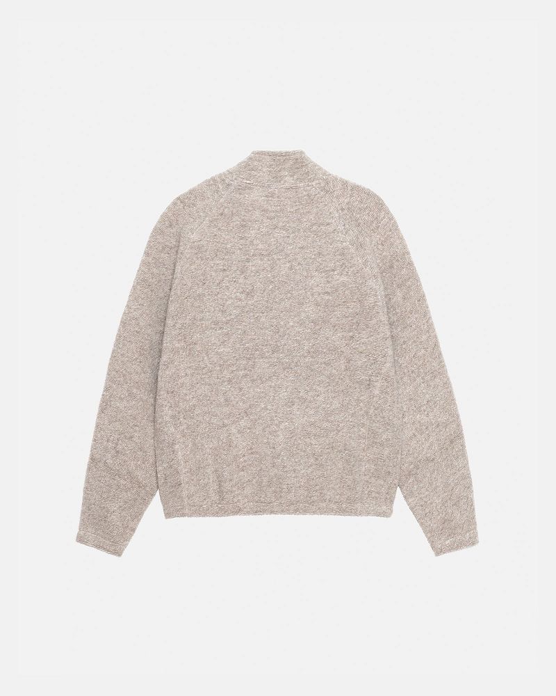 STUSSY WOOL BLEND SHERPA MOCK NECK Marron | STUSSY-56183