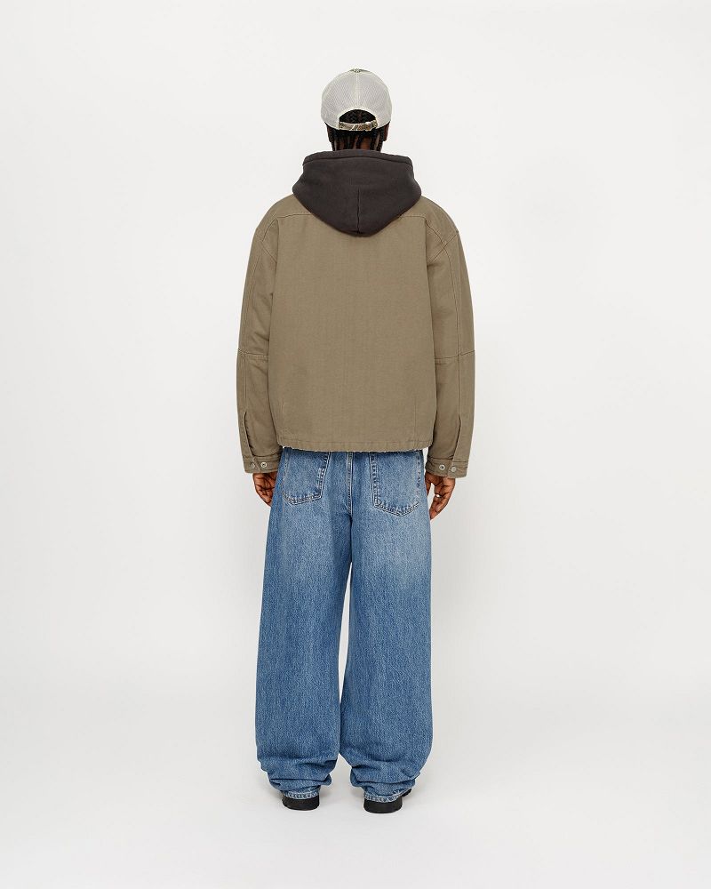 STUSSY WORKGEAR JACKET Kaki | STUSSY-56344