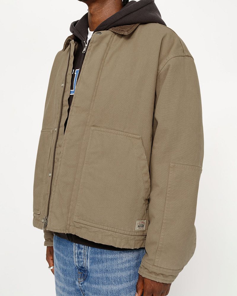 STUSSY WORKGEAR JACKET Kaki | STUSSY-56344