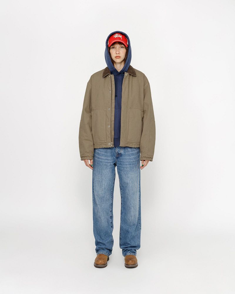STUSSY WORKGEAR JACKET Kaki | STUSSY-56344