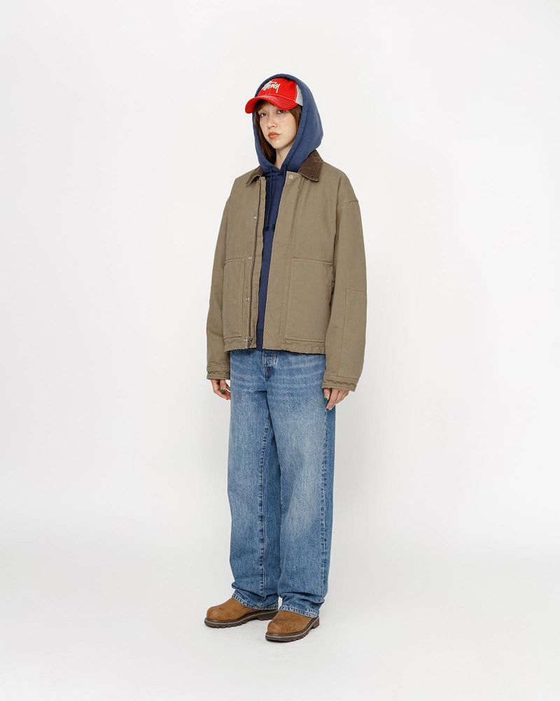 STUSSY WORKGEAR JACKET Kaki | STUSSY-56344