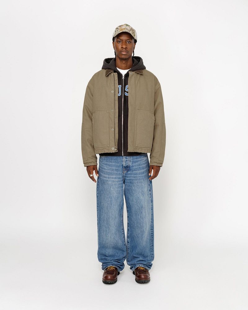 STUSSY WORKGEAR JACKET Kaki | STUSSY-56344