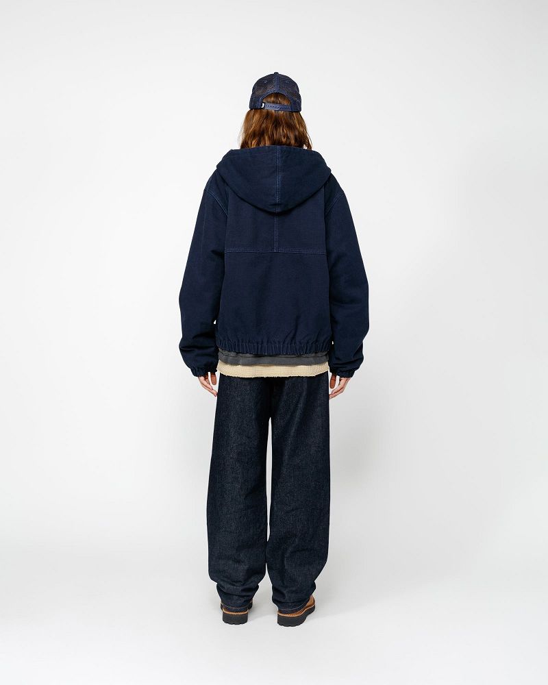STUSSY WORK JACKET INSULATED CANVAS Bleu Marine | STUSSY-56347