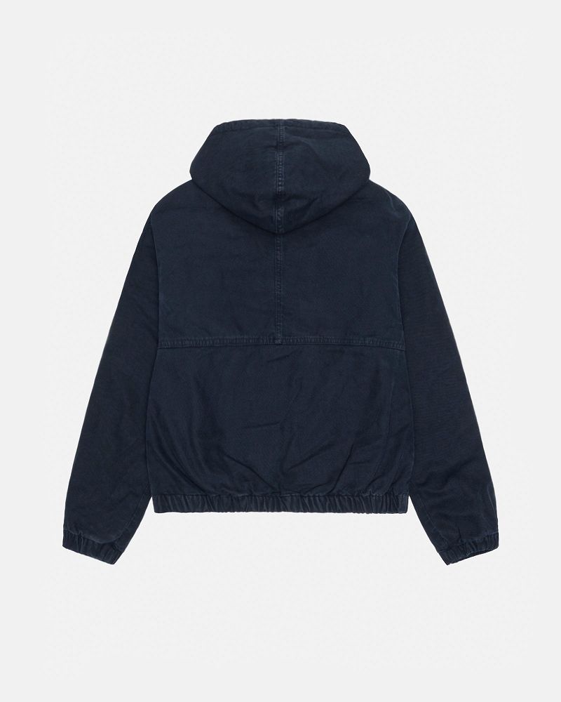 STUSSY WORK JACKET INSULATED CANVAS Bleu Marine | STUSSY-56347