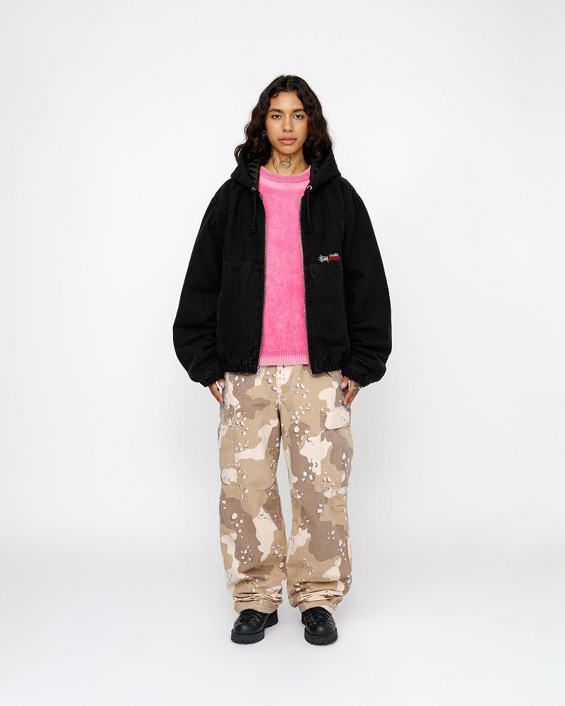 STUSSY WORK JACKET INSULATED CANVAS Noir | STUSSY-56345