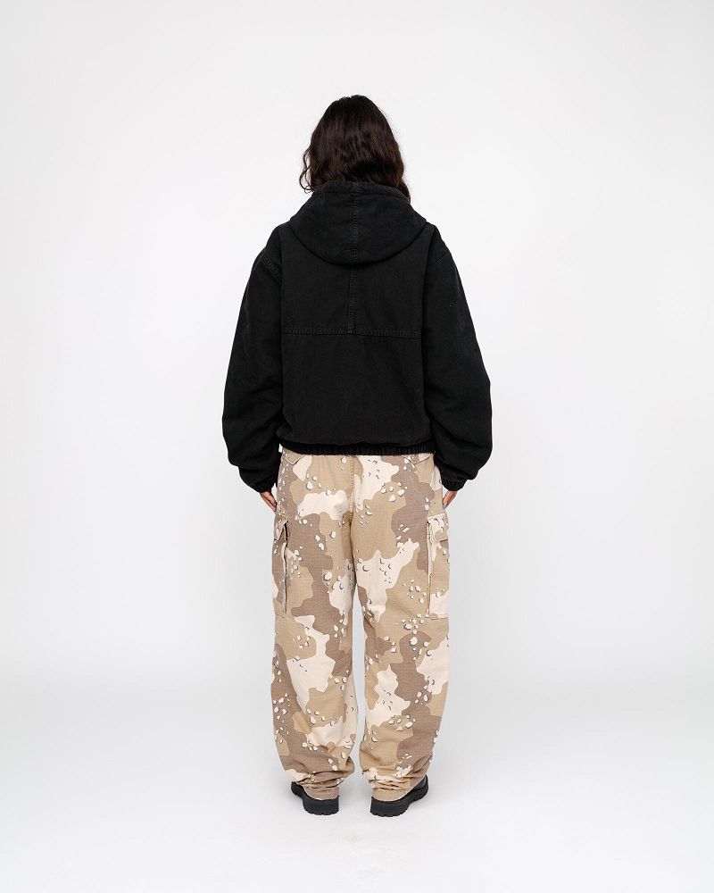 STUSSY WORK JACKET INSULATED CANVAS Noir | STUSSY-56345