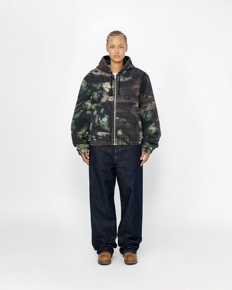 STUSSY WORK JACKET STENPAT CAMO Multicolore | STUSSY-56371