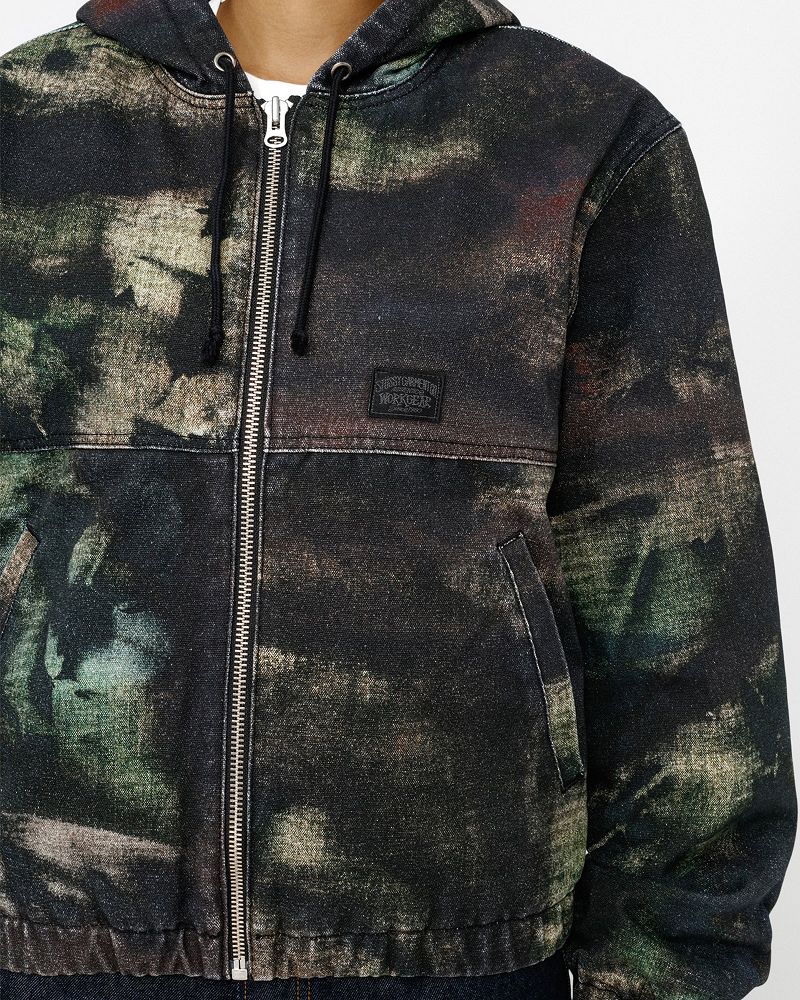 STUSSY WORK JACKET STENPAT CAMO Multicolore | STUSSY-56371
