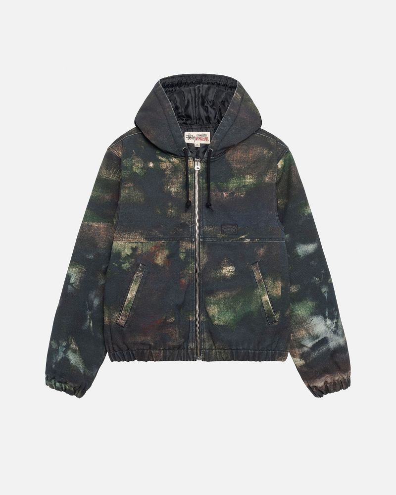 STUSSY WORK JACKET STENPAT CAMO Multicolore | STUSSY-56371