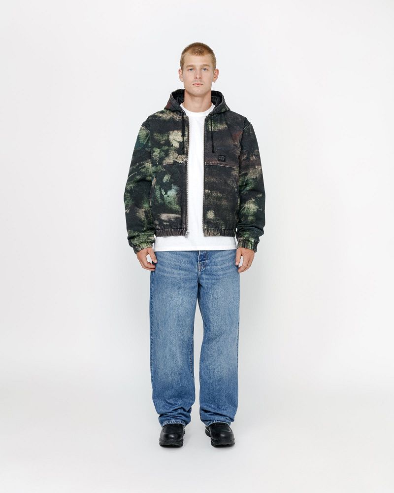 STUSSY WORK JACKET STENPAT CAMO Multicolore | STUSSY-56371
