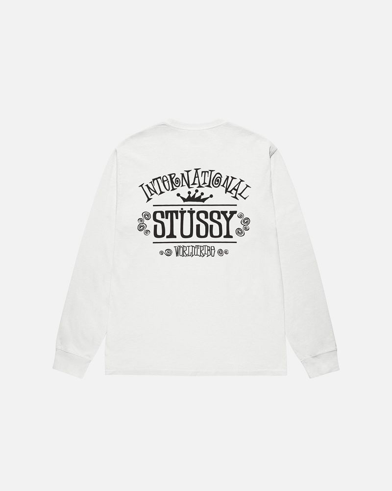 STUSSY WORLDWIDE LS TEE PIGMENT DYED Beige | STUSSY-56329