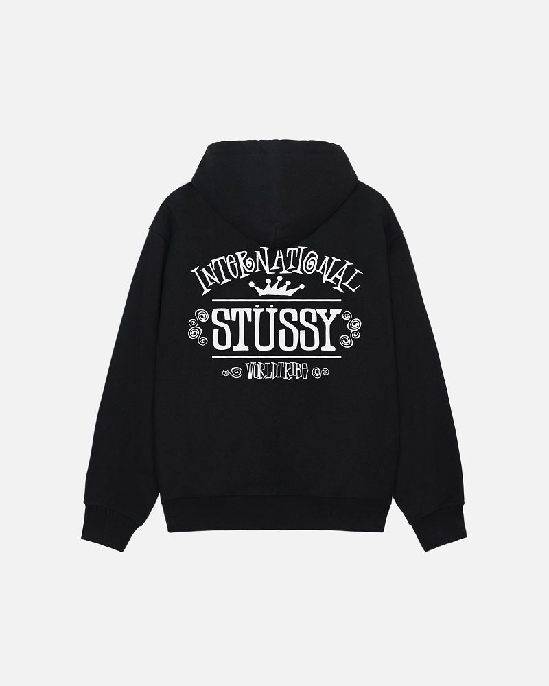 STUSSY WORLDWIDE ZIP HOODIE Noir | STUSSY-55825